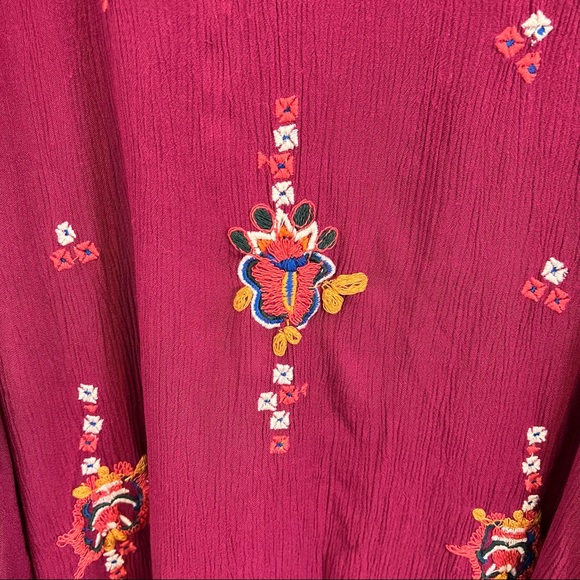 Free People Oxford Embroidered Mini Dress. Size Small. - Picture 5 of 15